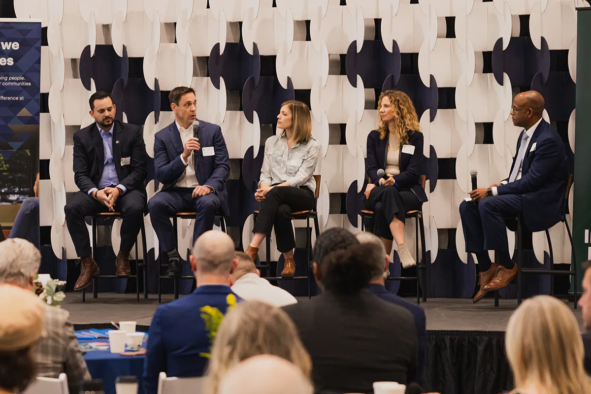 Slocum CEO Todd Salnas speaking at Eugene Chamber of Commerce Economic Summit